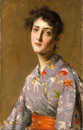 William Merritt Chase Girl in a Japanese Costume china oil painting image